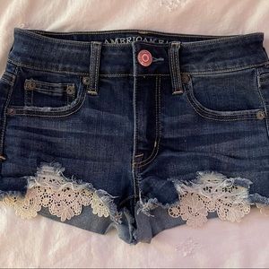 american eagle size 00 jean shorts